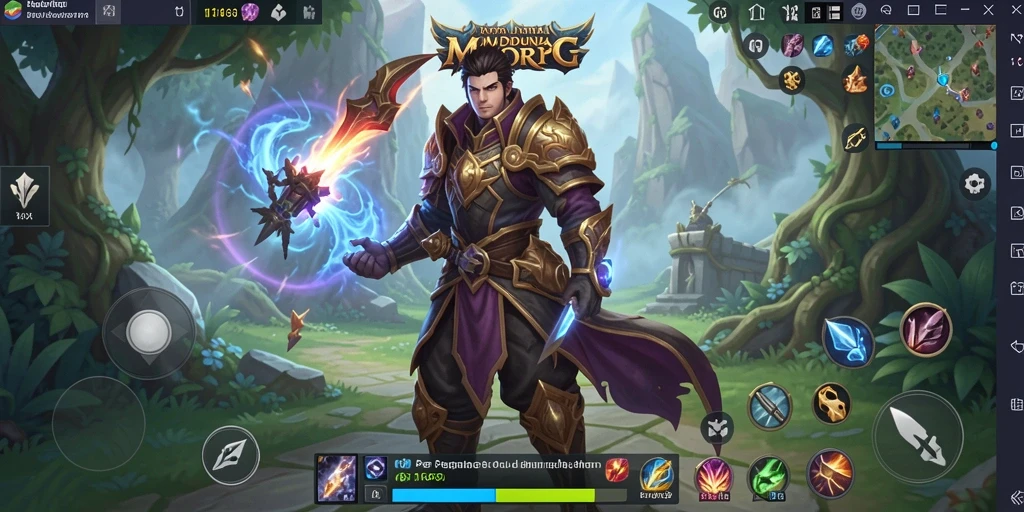 Tampilan menarik dari gameplay MMORPG di 116X.