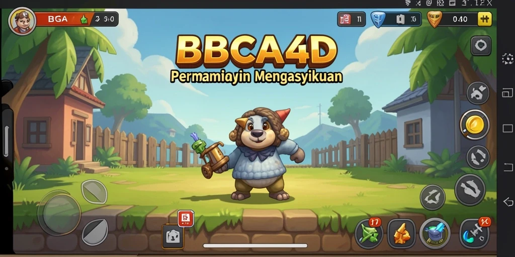 Tangkapan layar gameplay BBCA4D yang menampilkan keseruan dan kemudahan bermain.