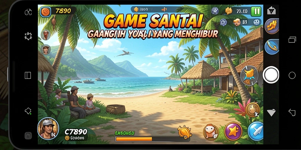 Tampilan gameplay C7890 yang ceria dan menyenangkan.