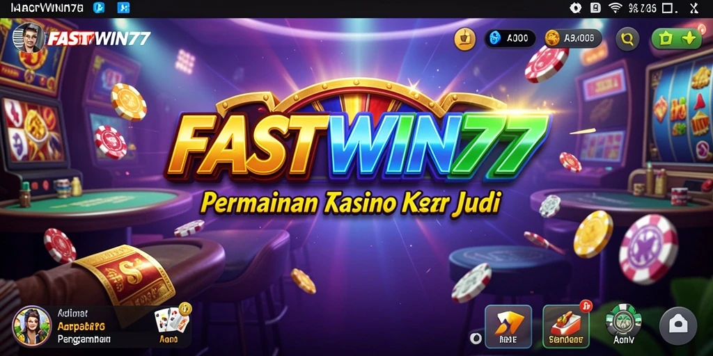 Tampilan gameplay menyenangkan di FASTWIN77 dengan suasana Kasino.