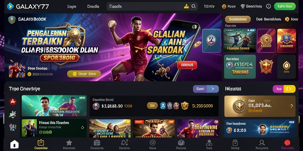 Tampilan gameplay Sportsbook yang menarik dan user-friendly.