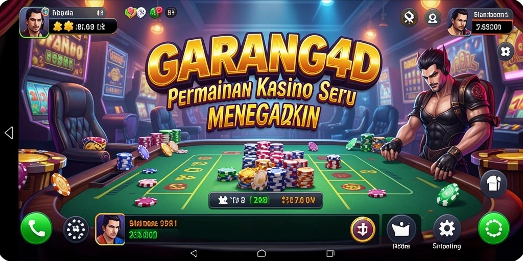 Tampilan gameplay GARANG4D yang mengasyikkan dengan berbagai permainan Kasino.