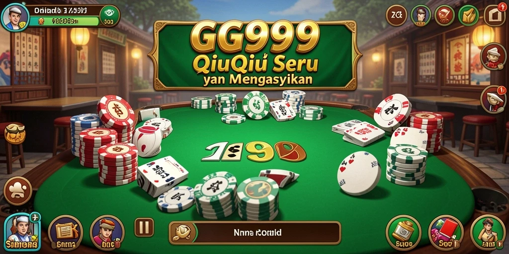 Gameplay QiuQiu GG999 dan interaksi seru antar pemain.