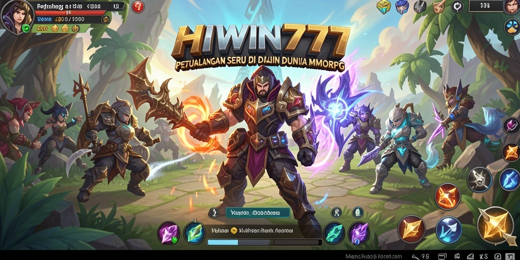 Tangkapan layar HIWIN777 menunjukkan aksi seru dalam petualangan MMORPG.