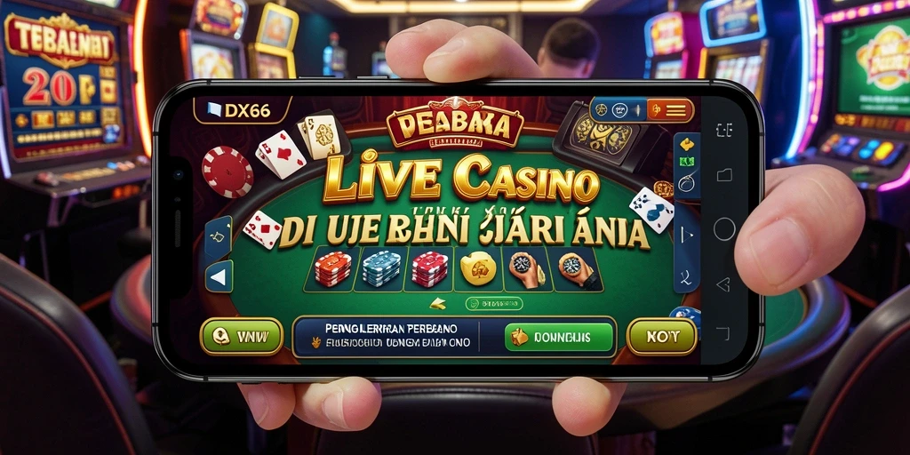 Gameplay langsung yang mendebarkan dan interaksi dealer nyata.