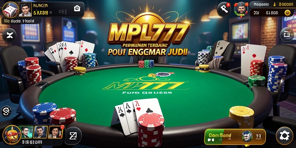Screenshot gameplay MPL777 menampilkan keseruan permainan Poker yang menarik.