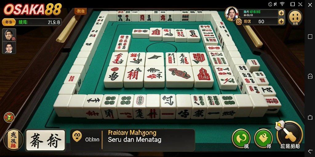 Tampilan gameplay OSAKA88 yang menarik dan seru di Mahjong.