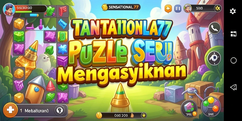 Tampilan gameplay SENSATIONAL77 yang penuh tantangan Puzzle.