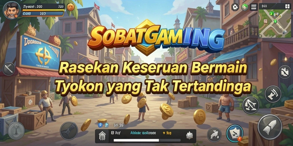 Screenshot utama yang menunjukkan keseruan gameplay Tycoon SOBATGAMING.