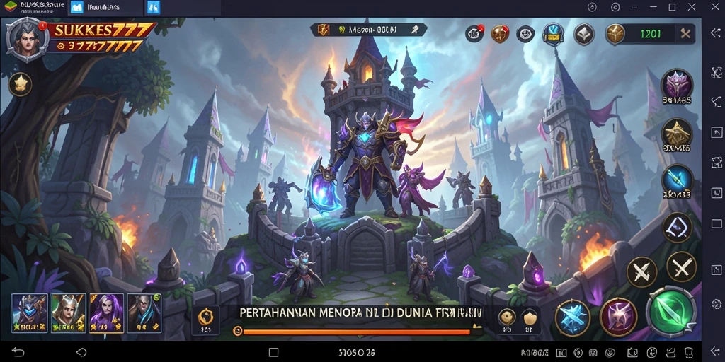 Tampilkan gameplay menara yang mendebarkan dari SUKSES777