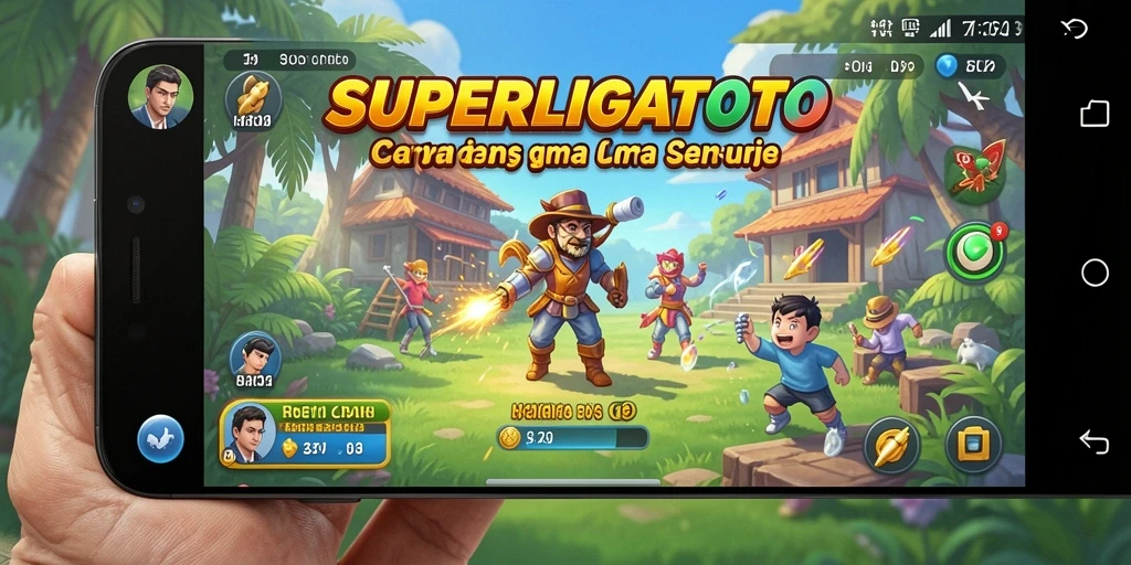 Tampilan screenshot SUPERLIGATOTO menampilkan keseruan gameplay Casual.